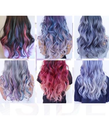 6 couleurs instantan es pour coloration temporaire des cheveux mascara lavable pour cheveux brillants craie color e arc-en-ciel pour filles femmes et hommes anniversaire Halloween - Buy Online on GoSupps.com
