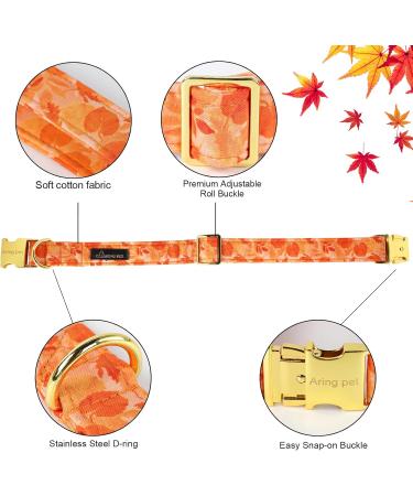 Aring Pet Autumn Dog Halison - Cute Yellow Adjustable Dog Harness with Bow & Autumn Leaves Design - Large Pack of 1 - Buy Online on GoSupps.com