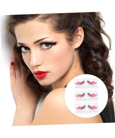ABOOFAN 15 Pairs Halloween False Eyelashes Eye Lashes Extension for Halloween Red Fake Lashes for Costume Party Halloween Makeup Eyelashes Dramatic Eyelashes Imported Fiber Prom Extend 5d - Buy Online on GoSupps.com