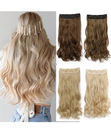 Hair Extensions Synthetic Long Straight One Pieces Clip In On Hair Extensions Hairpieces With 5 Clips Wavy Hair Extension Soft Synthetic Hairpieces for Women Hair Pieces(22-613 22inches(55CM)) 22inches(55CM) 22-613 - Buy Online on GoSupps.com