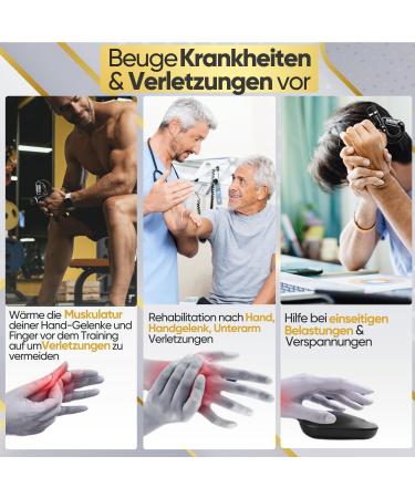 Straboss Hand Trainer Set | Adjustable Grip & Finger Strength Trainer for Forearm & Hand Fitness - 2x Black - Buy Online on GoSupps.com