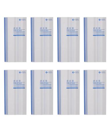 ULTECHNOVO 100pcs Trash Bag Vomit Bags for Travel Paper Nausea Bags Morning Sickness Bags Car Garbage Bag Barf Bags Carsickness Vomit Bag Emesis Bags White Child Pointed Bottom Paper Coating