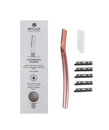 Mylily eyebrow razor rose gold |Facial razor women |Dermaplaning face |Ey brauen razor for women |Face Razor Woman |Eyebrow knife - Buy Online on GoSupps.com