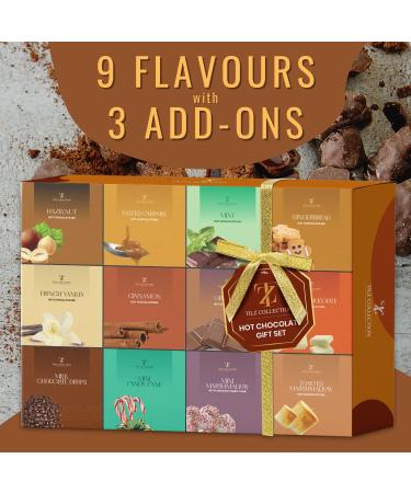 Hot Chocolate Gift Set - 12 Pack Premium Hot Chocolate Drinks with Various Flavours Selections - Luxury Hot Chocolate Gift Set for Kids and Adult - Buy Online on GoSupps.com