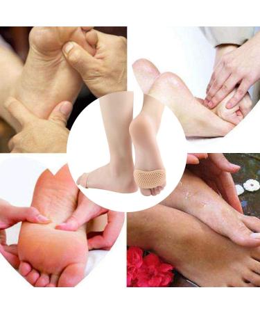 Bobozhong Gel Front Foot Pads - Silicone Forefoot Cushion (2 Pairs) for Pain Relief & Callus Prevention - Ideal for Men & Women - Buy Online on GoSupps.com