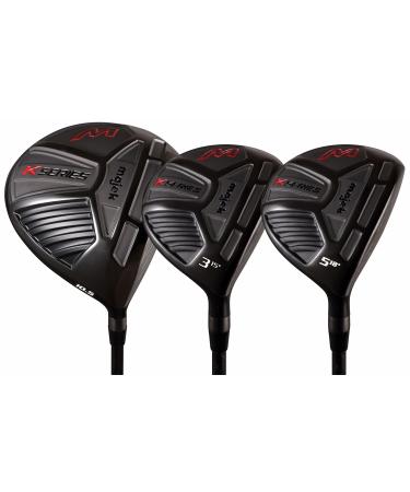 Senior Men's Majek K-Series High Launch 460cc 10.5 Driver and 3 5 Fairway Wood Set Golf Clubs, Right Handed Senior Flex with Premium Men's Arthritic Grip