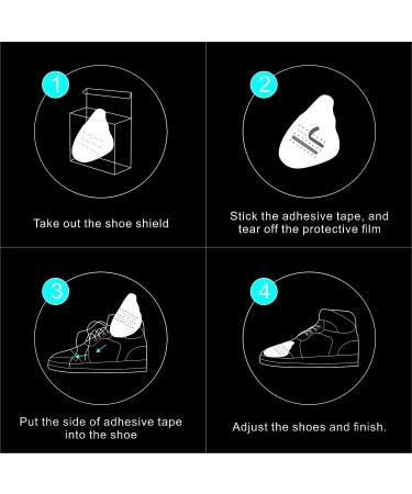 6 Pairs Anti-Wrinkle Shoes Creases Protector for Men US 7-12 | Toebox Crease Preventers for Sport Shoes | Shoe Accessory to Prevent Crease Indentation - Buy Online on GoSupps.com