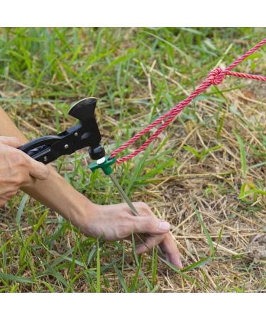 Tiomues Tent Stakes 10PCS - Heavy Duty Metal Pegs for Outdoor Camping - Windproof Ground Stakes for Tent Canopies - Buy Online on GoSupps.com