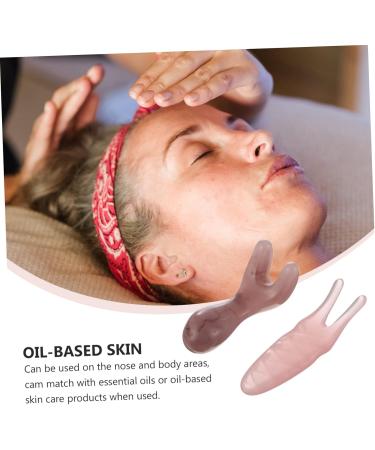 Beavorty 2-Piece Massager Set - Pumpkin Leaf Bags & Acupressure Tools for Facial Gua Sha and Meridian Massage - Pink 11x4.5cm - Buy Online on GoSupps.com