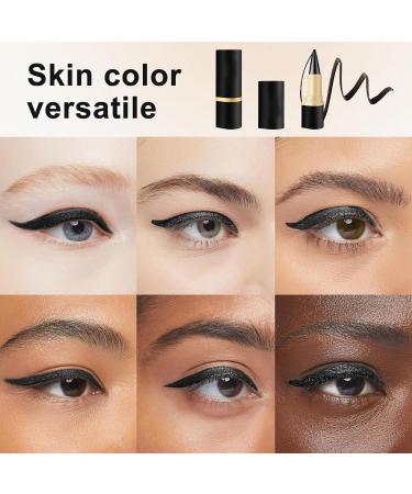 KHDULQ 2 pieces matte quickdrying eyeliner kajal pen waterresistant eyeliner stick pencil for daily makeup longlasting eye makeup for longlasting eye shadow black - Buy Online on GoSupps.com