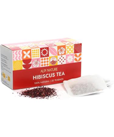  Alpi Nature Alpi Nature Hibiscus Tea 120 Hibiscus Tea Bags 120g Pack of 6 x 20 x 1g Bags - Buy Online on GoSupps.com