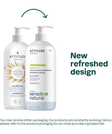 ATTITUDE Moisture Rich Hair Shampoo EWG Verified & Extra Gentle Hair Conditioner for Sensitive Dry Scalp - Buy Online on GoSupps.com