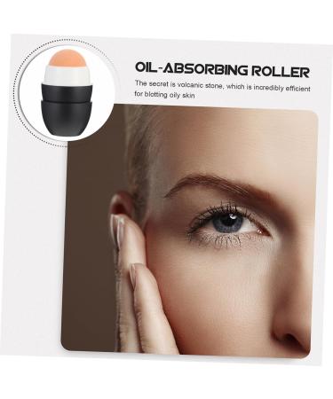MAGICLULU Volcanic Stone Oil-absorbing Ball Oil-absorbing Rolling Ball Facial Rolling Stone Facial Skin Product Oil Absorbing Roller Facial Skin Oil Control Tool Facial Skin Care Roller 5x3cm Black - Buy Online on GoSupps.com