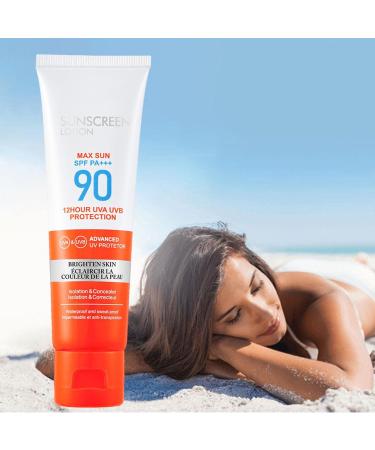  LINGJIONG Sunscreen SPF 90 - Natural Broad Spectrum Sun Protection for Most Skin Sunscreen for Face Arms Thighs Lingjiong - Buy Online on GoSupps.com