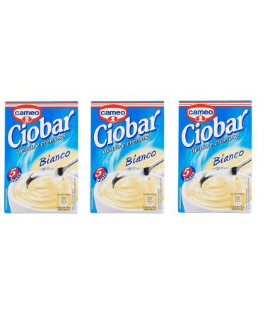 Pack of 3 sachets of Cameo Ciobar Hot istant white chocolate, 21 g