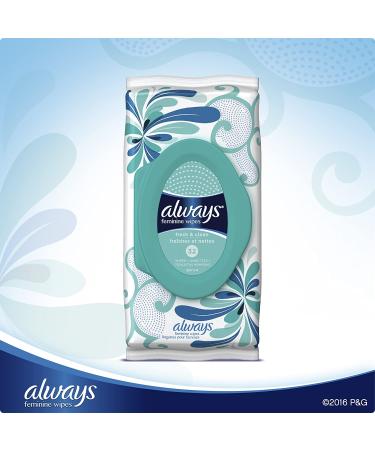 Always Fresh & Clean Feminine Wipes - 32 Count (Pack of 6) | Gentle and Convenient Hygiene Solution - Buy Online on GoSupps.com