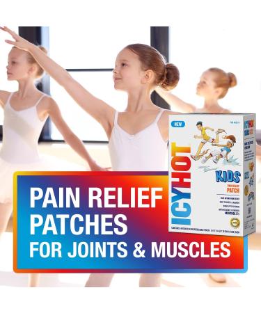 Icy Hot Kids Pain Relief Patches | 5 Ct | 5% Naturally-Sourced Menthol | Pediatrician-Approved - Buy Online on GoSupps.com