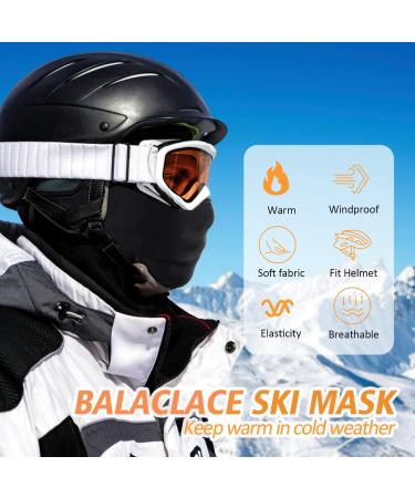 Buy Hegcoiie Winter Sturm Hood Windproof Thermo Balaclava Face Mask for Men & Women | Ski Cycling Outdoor Sports | Black - Buy Online on GoSupps.com
