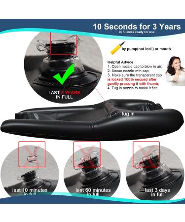 Portable Inflatable Basin with Protection Towel for Hair Washing & Cutting for Kids, Seniors - Ideal for Home, Salon, Bed, Wheelchair - Buy Online on GoSupps.com