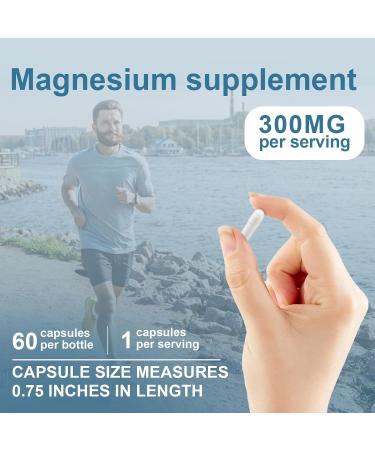 Triple Magnesium Complex 300 mg Magnesium Glycinate Malate Citrate for Easy Absorption Magnesium Complex Supplement Support Muscle Nerves Energy and Heart Health Non-GMO 60 Capsules - Buy Online on GoSupps.com