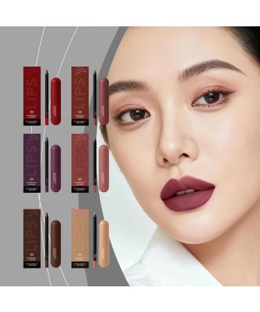  G n rique 2-in-1 Lip Combo: Lip Pencil + Matte Lipstick Nude Makeup Kit Lip Gloss Tints for Women Lip Pencil Lip Lifter Glossy Lip Gift - Buy Online on GoSupps.com