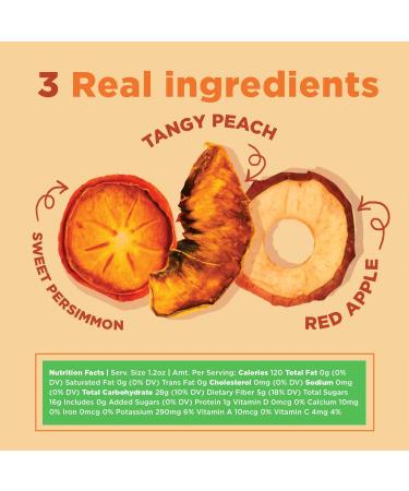 RIND Snacks Orchard Blend Dried Fruit Superfood - Sweet Persimmon, Tart Apple, Tangy Peach - High Fiber, Vegan, Paleo - Non-GMO - 3oz (Pack of 3) - Buy Online on GoSupps.com