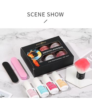 6 Colors Dip Powder Nail Kit MKNZOME 13 PCS White Purple Red Dipping Powder Starter Kit Nail Powder Nail Accessories Nail Art Set Nail Kit for Beginners Dip Manicure Kits Gift for Girls and Women ZF007 - Buy Online on GoSupps.com