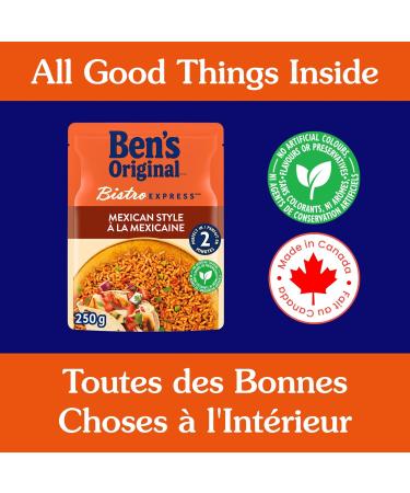 BEN'S ORIGINAL BISTRO EXPRESS Mexican Style Rice Long Grain Rice and Side Dish 250g Pouch Mexican Style 1 - Buy Online on GoSupps.com