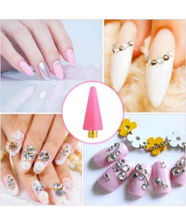 Lusofie 16Pcs Wax Replacement Head Tips for Nail Rhinestones Picker Tool - Pink - Buy Online on GoSupps.com