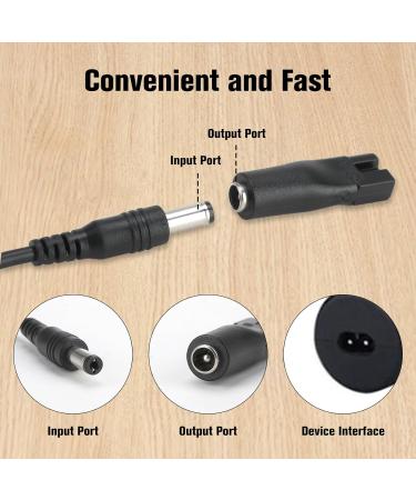 Universal Shaver Charger Cord Replacement Kit Compatible with Various Brands of shavers Inclusive of 6 Charging Lead Power Cord Heads Ideal for Electric Grooming Devices Beauty Instruments - Buy Online on GoSupps.com