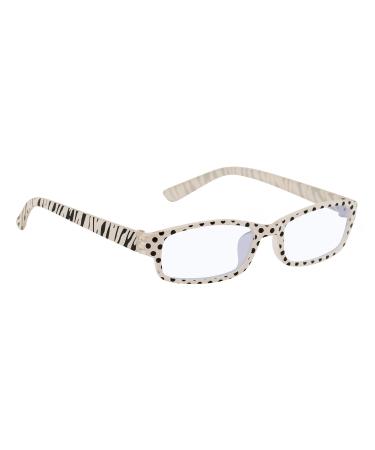 4sold slim women men reading glasses +0.50 +0.75 +1.5 +2.0 +2.5 blue filter glasses blue light and UV protective glasses screen glasses Advanced gaming gaming glasses computer glasses zebra 0.75 x