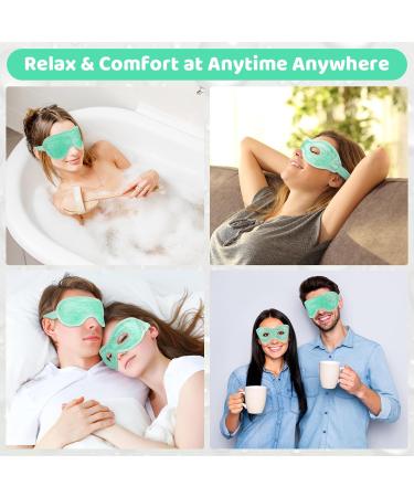 Heyu-Lotus Reusable Gel Bead Cooling Eye Mask 2Pcs - Hot Cold Therapy for Puffy Eyes, Dark Circles, Dry Eyes - Relief for Puffy Eyes - Green - Buy Online on GoSupps.com