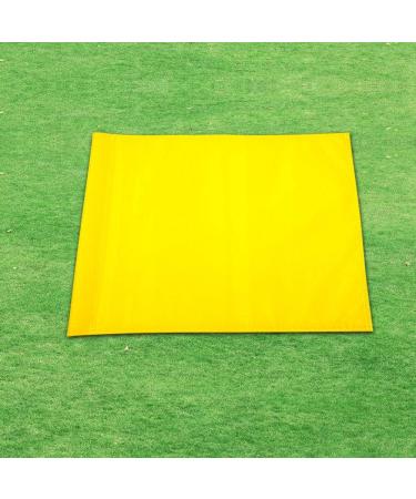 KONDAY 19.7x13.4inch Golf Flag Green | Training Putting Green Flag for Indoor/Outdoor Use | Portable Nylon Golf Target Flag - Yellow - Buy Online on GoSupps.com