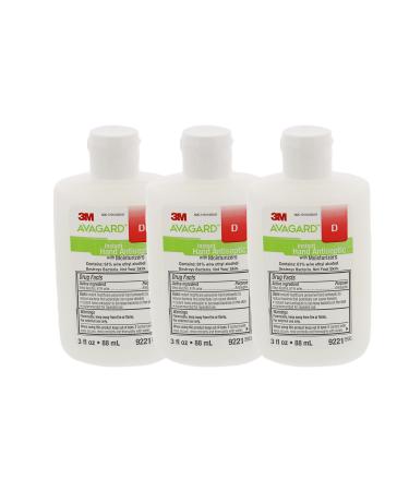 3M 9221 Avagard D Instant Hand Antiseptic with Moisturizers- Pack of 3