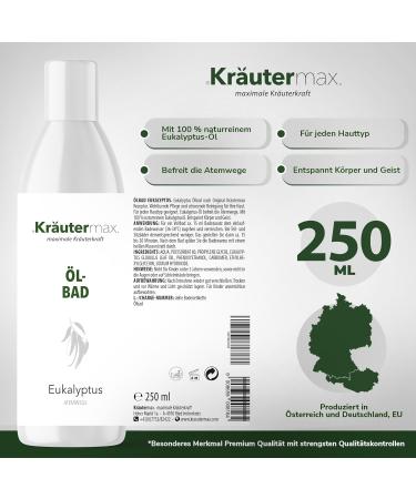 Eucalyptus Bath - Clear Respiratory Tract | 3 x 250 ml | International Shipping - Buy Online on GoSupps.com