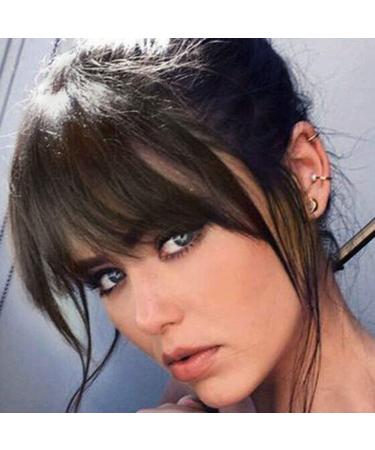 Glamza Clip In Fringe - Light Brown with Sideburns | Front Hairpiece Topper for Women - Buy Online on GoSupps.com