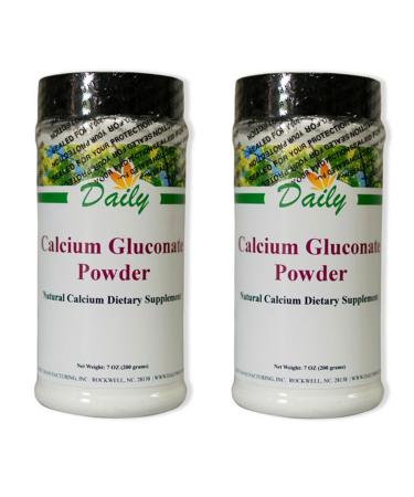 Daily Manufacturing Calcium Gluconate Powder 7 oz 200 Grams Natural Calcium Dietary Supplement (2)