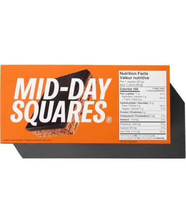 Mid-Day Squares Peanut Butta Bars 33g each 3 Packs (36 Squares) | Made with Real Chocolate 6g Plant Protein 4g Fiber Gluten Free Certified Vegan Peanut Butta 12 Count (Pack of 3) - Buy Online on GoSupps.com
