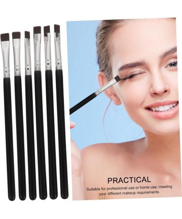 Didiseaon 6pcs Flat Eyebrow Brush Makeup Brush Cosmetics Tool Eye Liner Brush Eyes Travel Wooden Pole - Buy Online on GoSupps.com