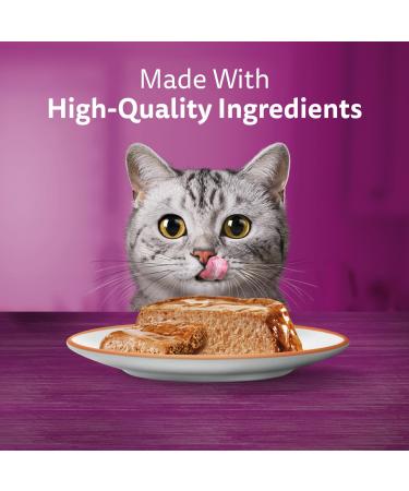 WHISKAS Meaty Selections Adult Wet Cat Food Pat - 6 Chicken 6 Beef 12x100g Tray Beef Chicken Chicken - Beef 100 g (Pack of 12) - Buy Online on GoSupps.com