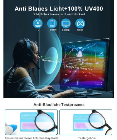 OKH Blue Light Blocking Reading Glasses for Women & Men - Spring Hinge UV Protection & Glare Reduction - Round Black Gray Blue - +2.50 Diopters (3 Pack) - Shop Now! - Buy Online on GoSupps.com