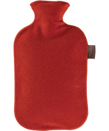 Fashy 6530 42 hot water bottle 2.0 L fleece cover thermoplastic cranberry - Buy Online on GoSupps.com