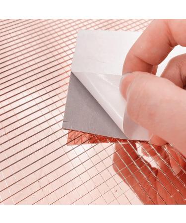 2400pcs Rose Gold Mirrors Mosaic Tiles Sticker - Self Adhesive Craft Glass Tiles 5mm by 5mm - Buy Online on GoSupps.com