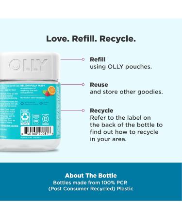 OLLY Kids Chillax Gummies Magnesium L-Theanine Lemon Balm Chewable Supplement Sherbet Flavor - Buy Online on GoSupps.com