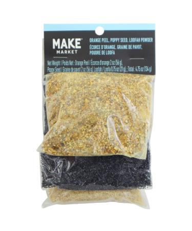 Orange Peel Poppy Seed & Loofah Powder Bath & Body Base Additive Set by Make Market