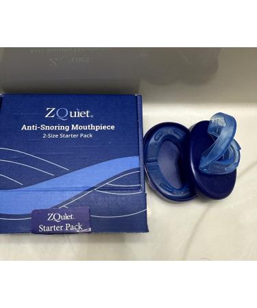 ZQUIET Anti-Snoring Mouthpiece Solution 2 Size Comfort System Starter Kit + Nasal Dilator (2 Pack / 30 Day Supply) - Made in USA & FDA Cleared Starter Kit & 1 Month Supply