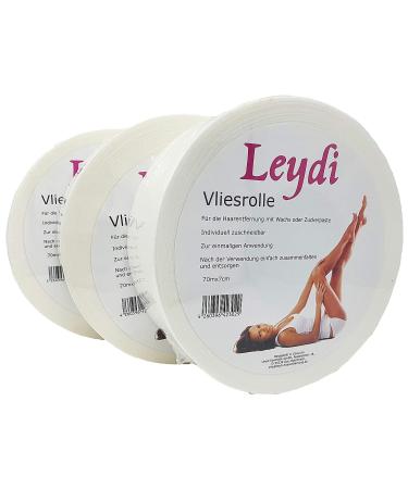 Special offer 3x Leydi fleece roll - for hair removal with warm wax and sugar paste