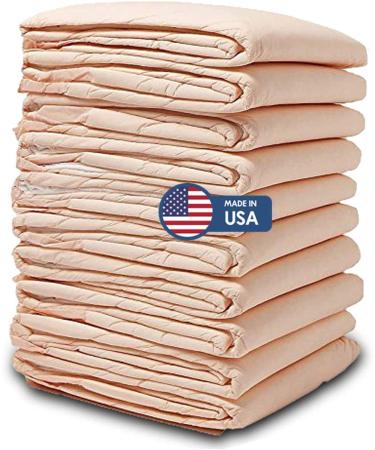 Wave Ultra Heavy Absorbency Disposable Incontinence Underpads, 30" x 36" Quilted Fluff and Polymer, 25 Per Case, Great Protection as Bed Pads and Pee Pads, Made in The USA 30x36 Inch (Pack of 25)