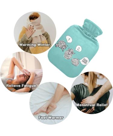 Shop Naanle Funny Sheep 2L Hot Water Bottle with Cover | Pain Relief & Heat Therapy | Bed Warmer & Hand/Foot Heating - Buy Online on GoSupps.com