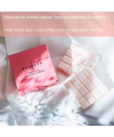 Valquer Laboratorios Solid Hair Mask with Vegetable Oil | 93% Natural Ingredients | Nourish & Moisturize Hair - 50g - Buy Online on GoSupps.com